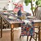 Buffalo Plaid Vases Flowers 4th of July Placemats Set of 4, 12x18 Inch
